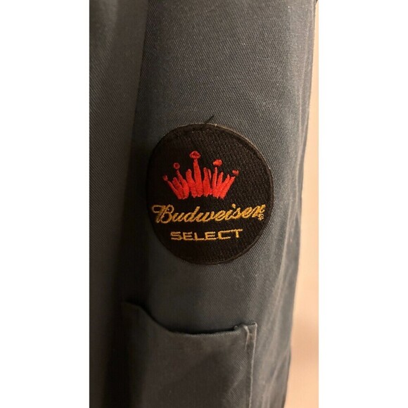 RED KAP Blue Patches Austin's Saloon Budweiser Jack Daniels Work Jacket Large - Picture 7 of 10